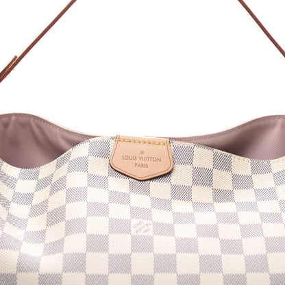 Louis Vuitton Damier Azur Graceful MM Rose Ballerine 10 of 10