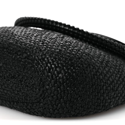Loewe Raffia Calfskin Medium Pescador Bag Black 10 of 11