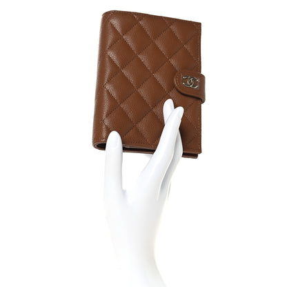 Chanel Caviar Quilted Passport Holder Camel 2 of 8