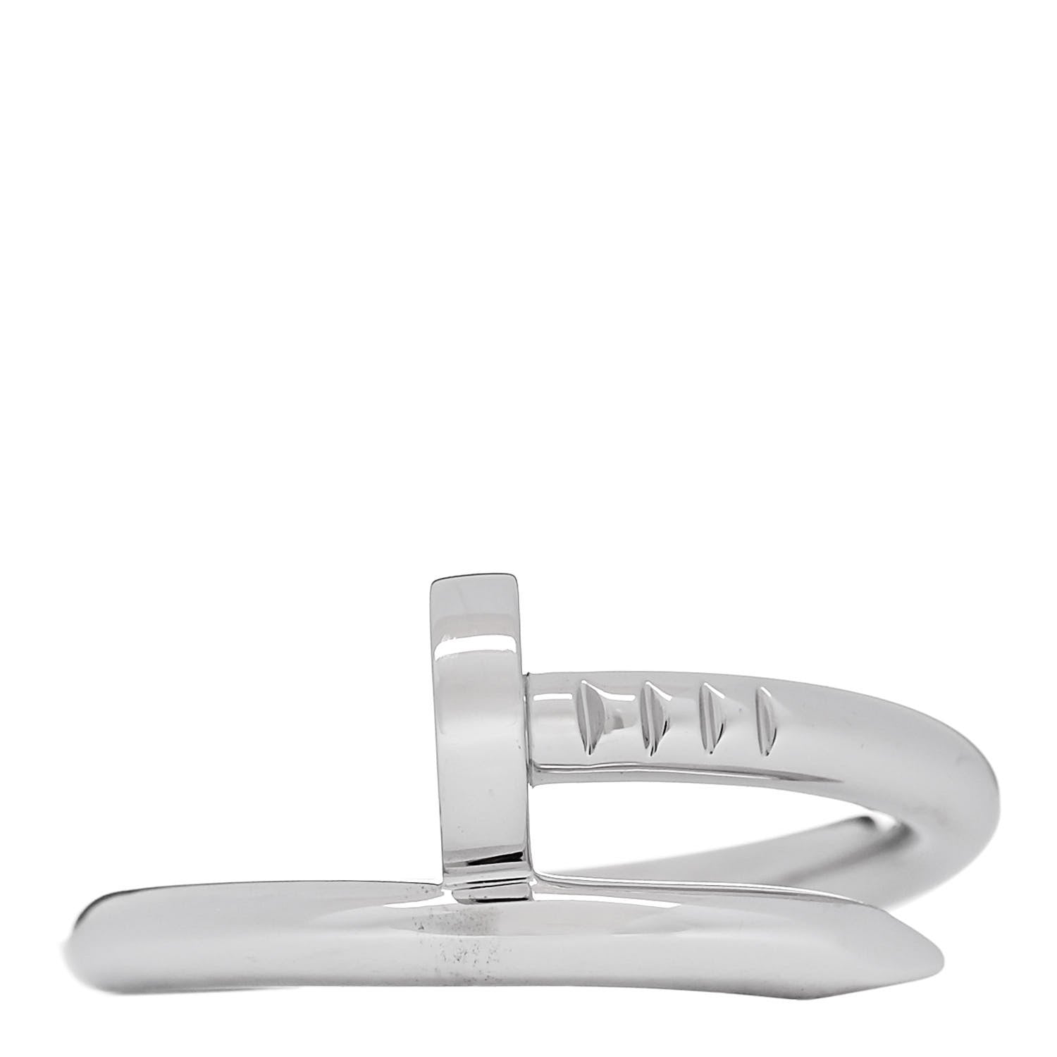 Cartier 18K White Gold Juste Un Clou Ring 56 7.5 1 of 6