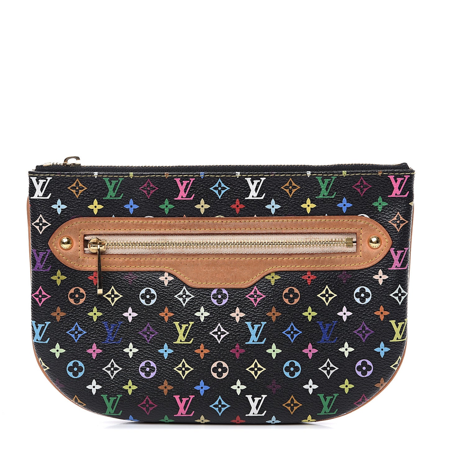 Monogram Multicolor Pochette Plate GM Black