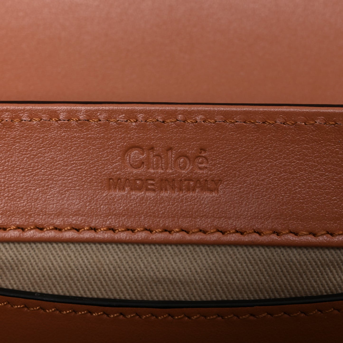 Shiny Calfskin Mini C Double Carry Rose Gold