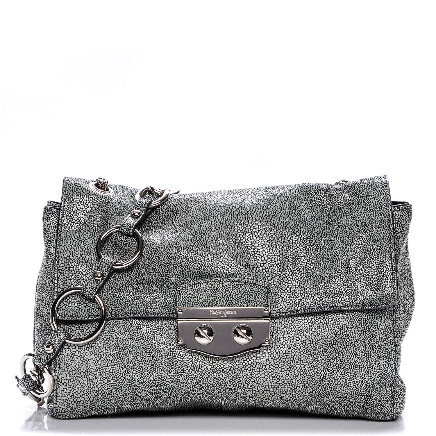 Saint Laurent Embossed Stingray Sac Le Sixieme Chain Bag 1 of 6
