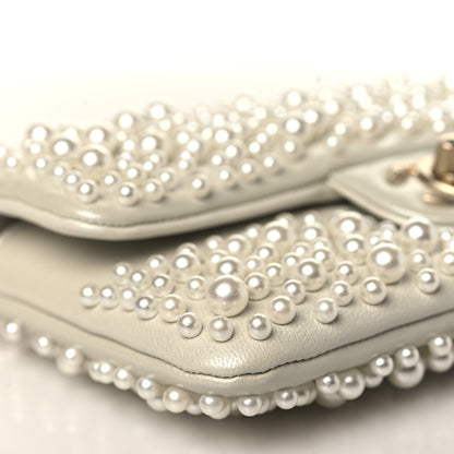 Chanel Lambskin Pearls Flap White 8 of 9