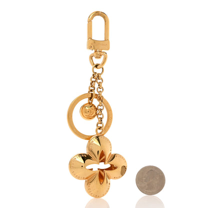 Louis Vuitton Metal Eclipse Bag Charm Key Holder Gold 2 of 4