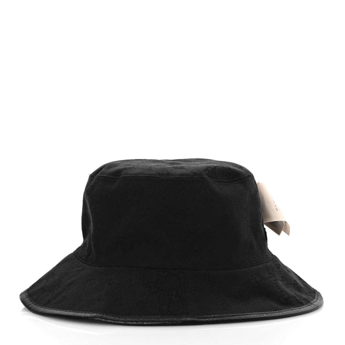 Wool Nylon GG Monogram Reversible Bucket Hat L Black Grey