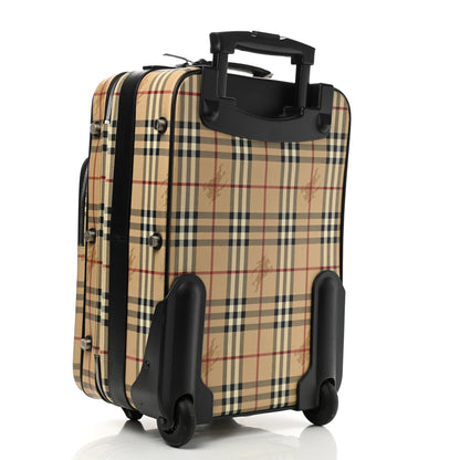 Burberry Coated Canvas Haymarket Check Carry-On Suitcase Black 2 of 9