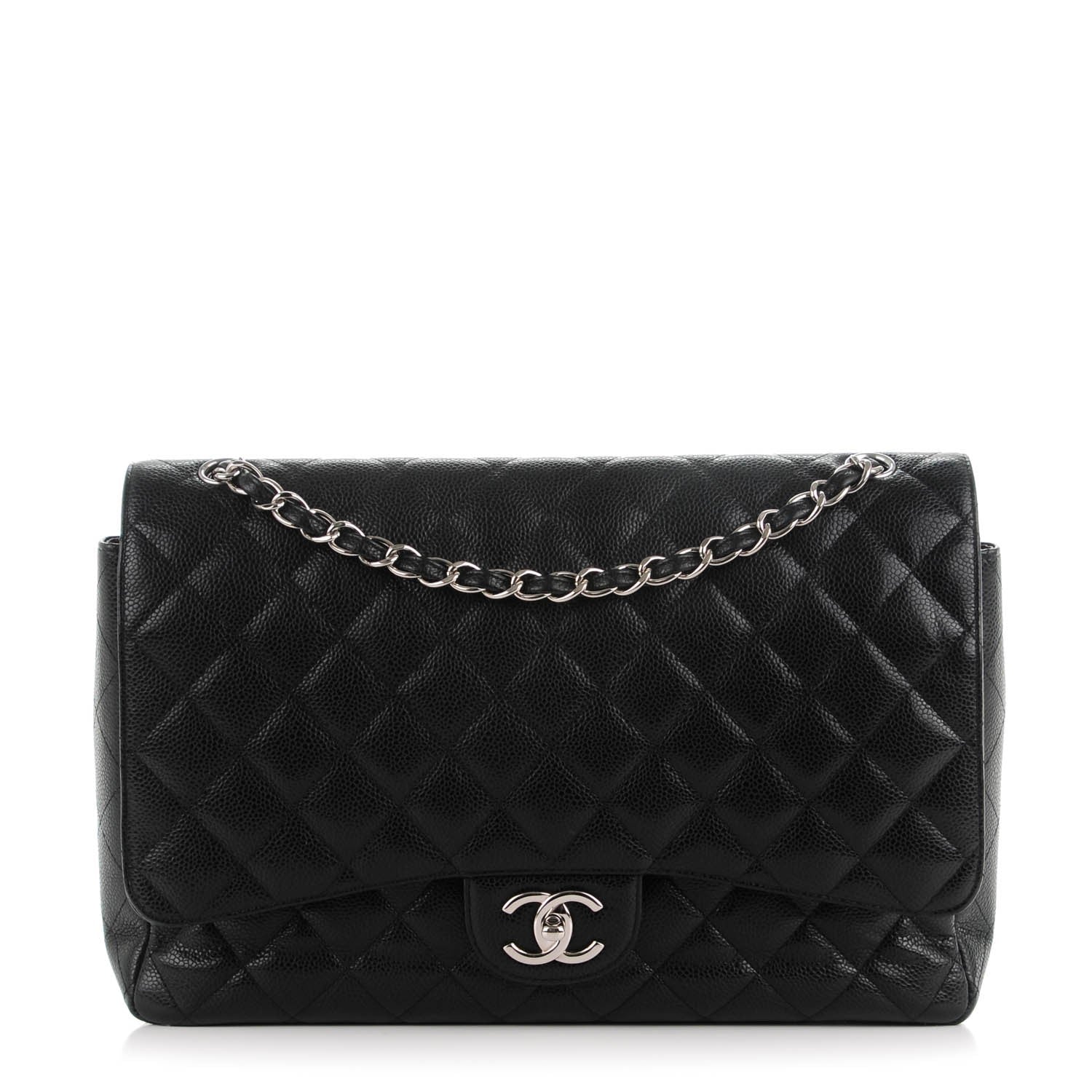 Chanel Caviar Quilted Maxi Double Flap Black 1 of 7