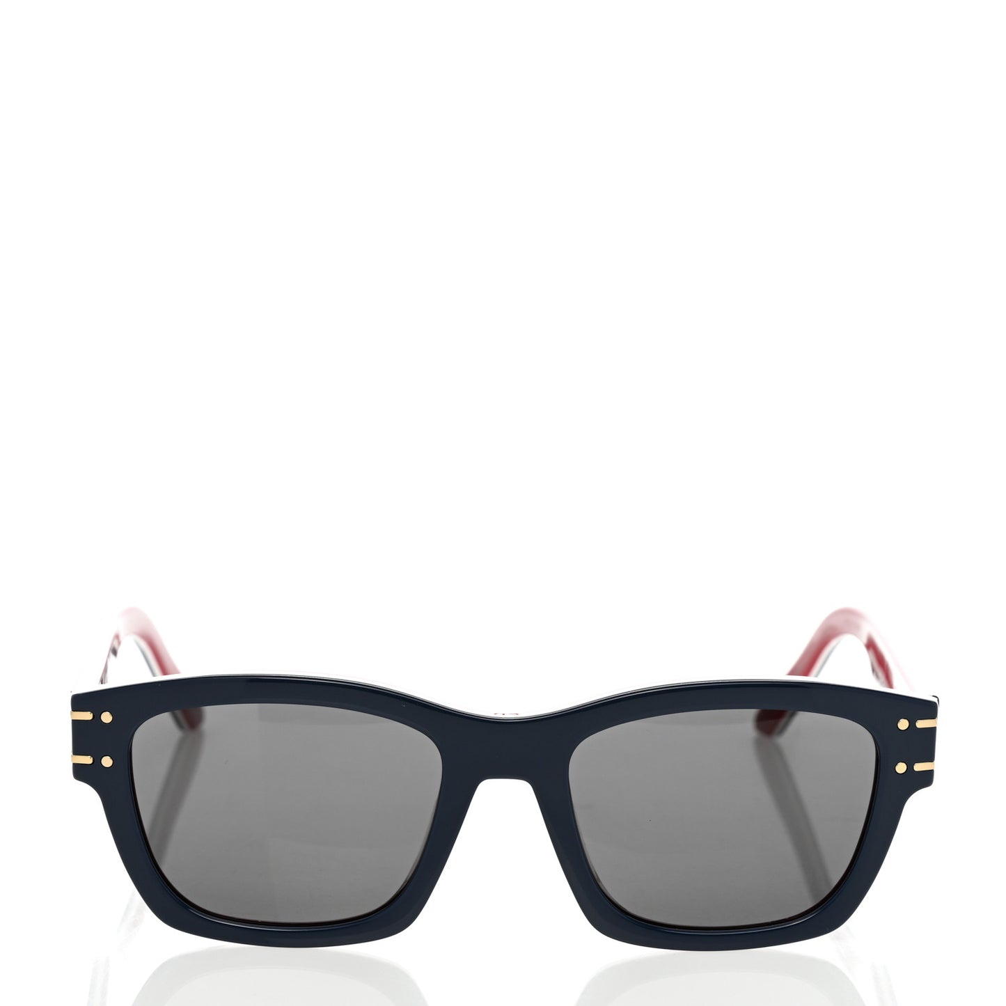 Diorsignature S3U Square Sunglasses Blue Red