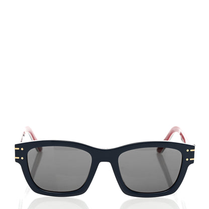 Christian Dior Diorsignature S3U Square Sunglasses Blue Red 2 of 9