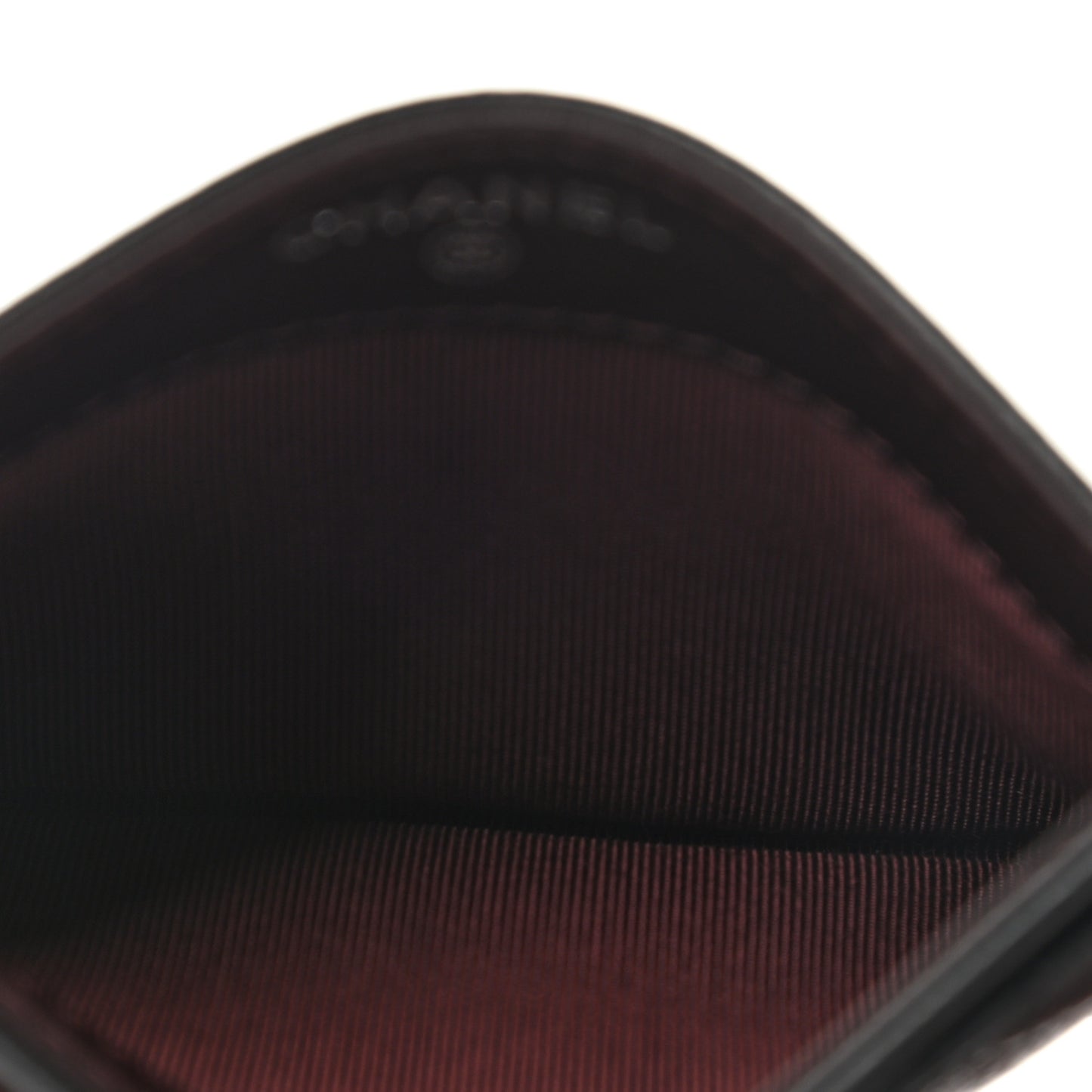 Caviar Quilted Card Holder Black
