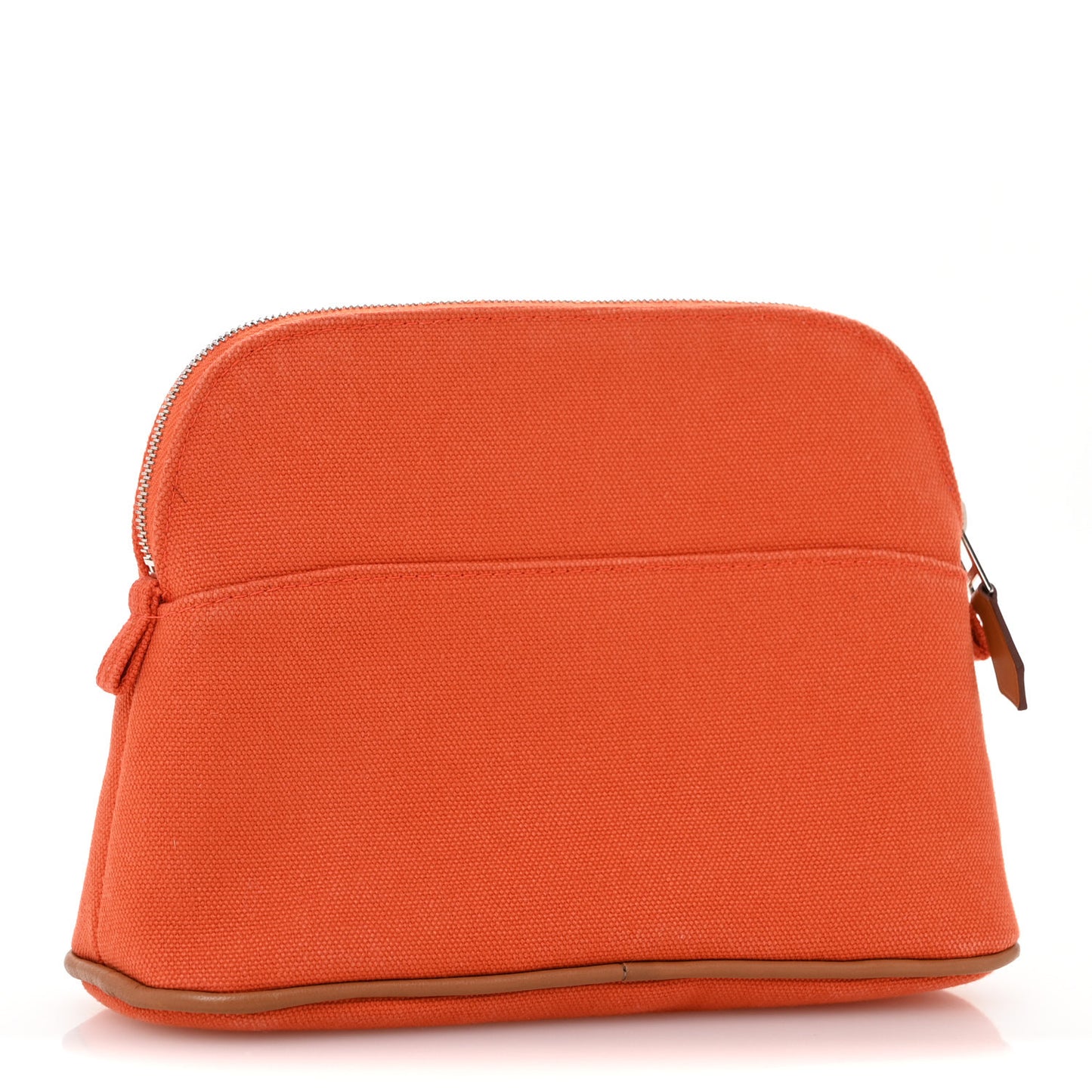 Cotton Canvas Mini Bolide Travel Cosmetic Pouch Feu