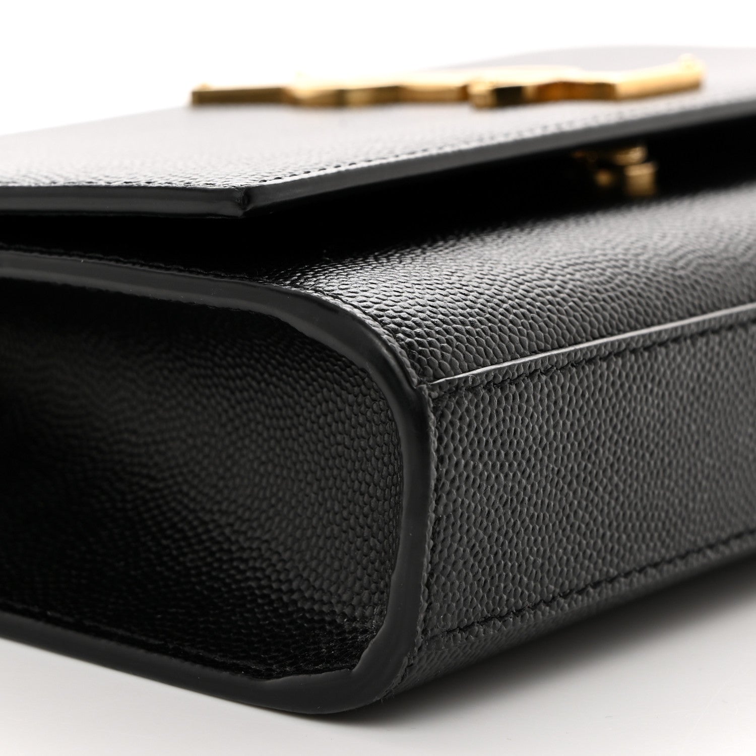 Saint Laurent Grain De Poudre Small Classic Monogram Kate Satchel Black 10 of 11