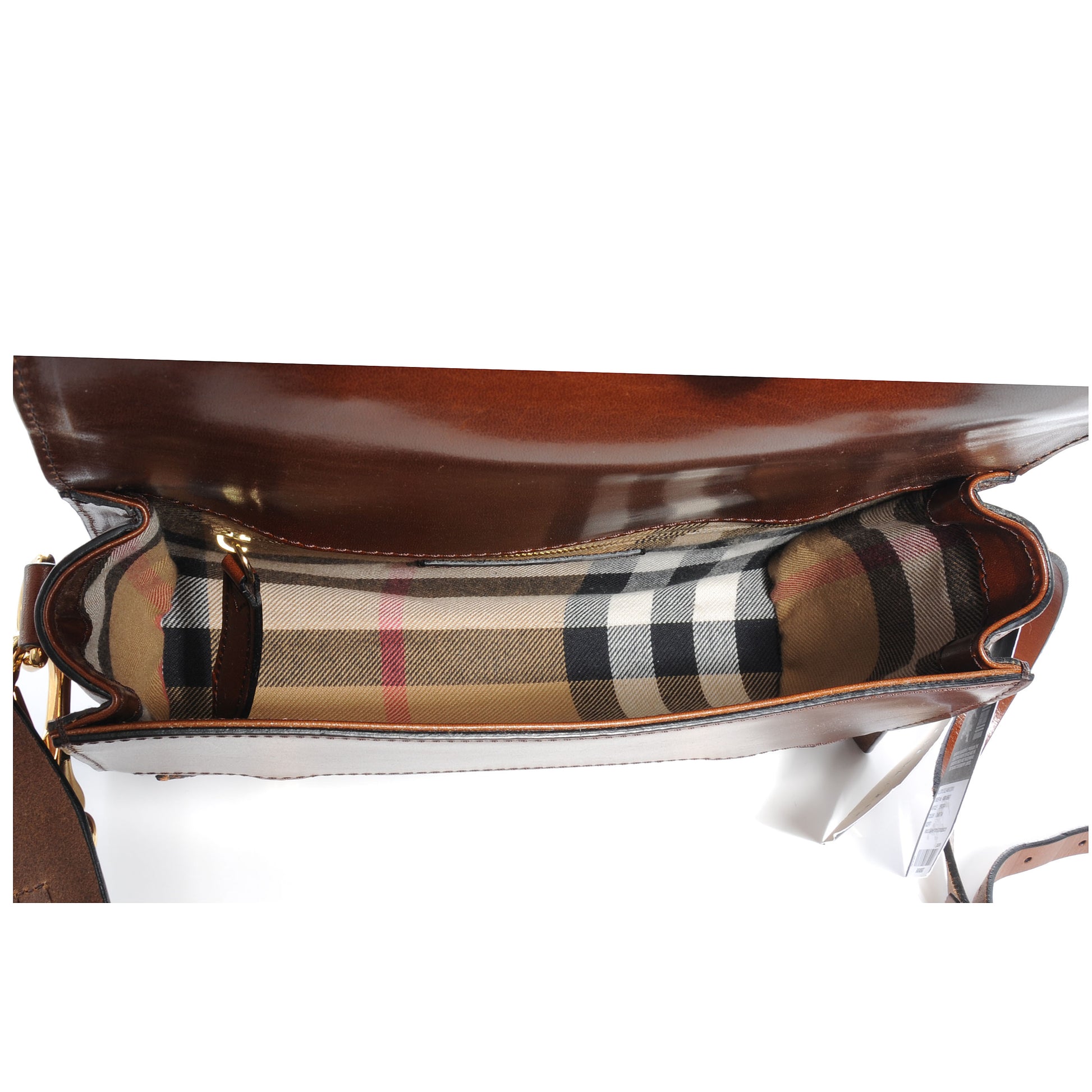 Burberry Prorsum Bridle Calfskin Doyle Crossbody Bag Dark Tan 5 of 11