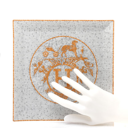 Hermes Porcelain Mosaique au 24 Square Plate 2 of 6