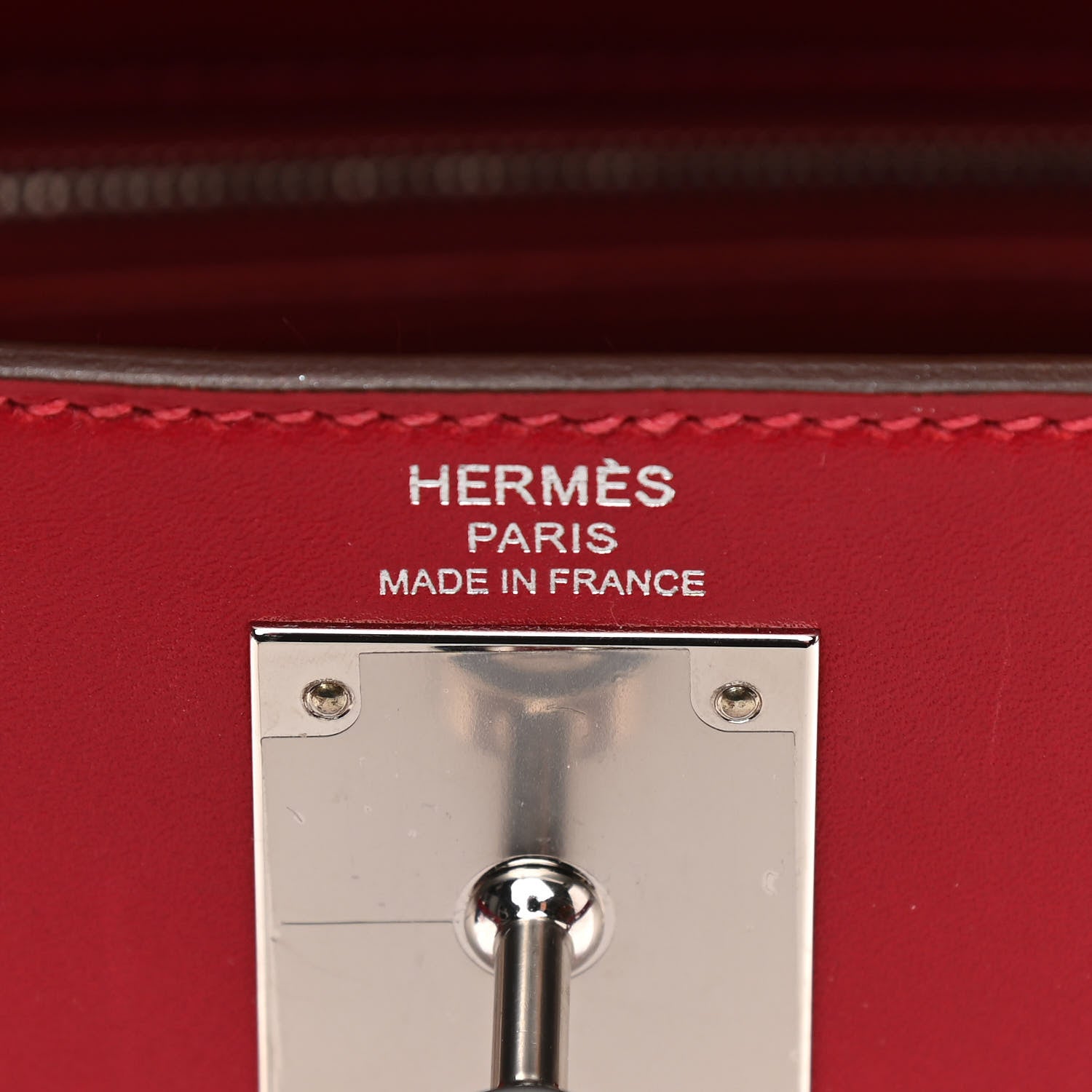Hermes Tadelakt Kelly Sellier 28 Rouge Vif 6 of 11