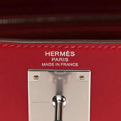 Hermes Tadelakt Kelly Sellier 28 Rouge Vif 6 of 11