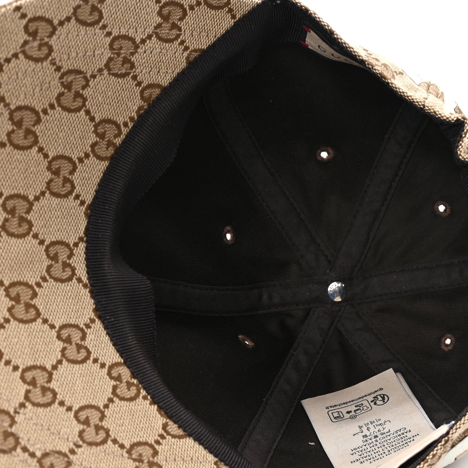 Gucci Monogram Patch Logo Soft Baseball Hat L Beige Cocoa 7 of 10