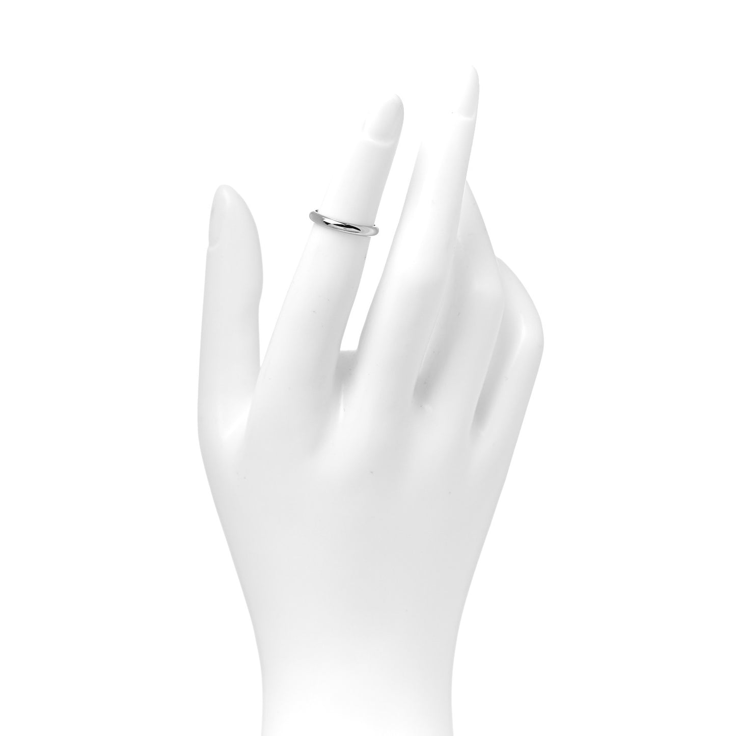 Platinum 2.5mm 1895 Wedding Band Ring 46 3.75