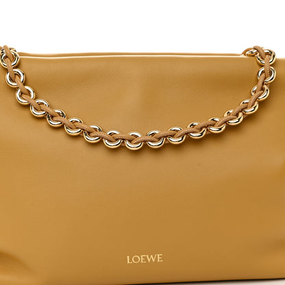 Loewe Mellow Nappa Donut Medium Chain Flamenco Knot Clutch Sahara 8 of 10