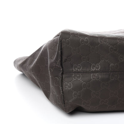 Gucci Nylon Monogram Medium Tote Brown 8 of 10
