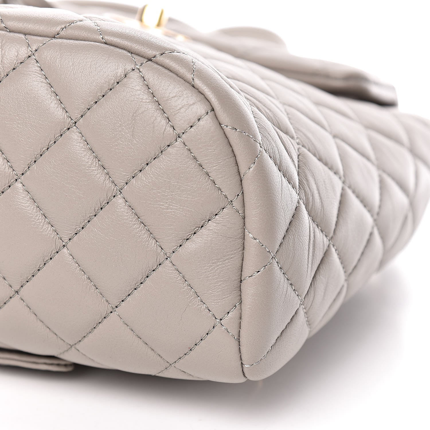 Chanel Calfskin Quilted Mini Urban Spirit Backpack Grey 10 of 10
