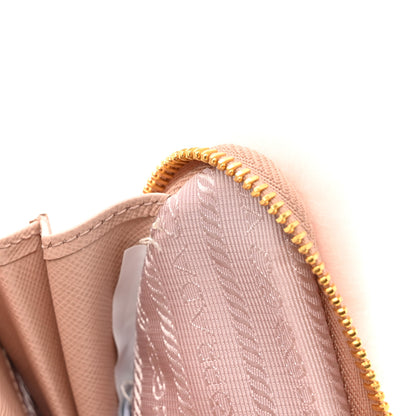 Prada Saffiano Shearling Triangle Mini Pouch Orchidea 11 of 12