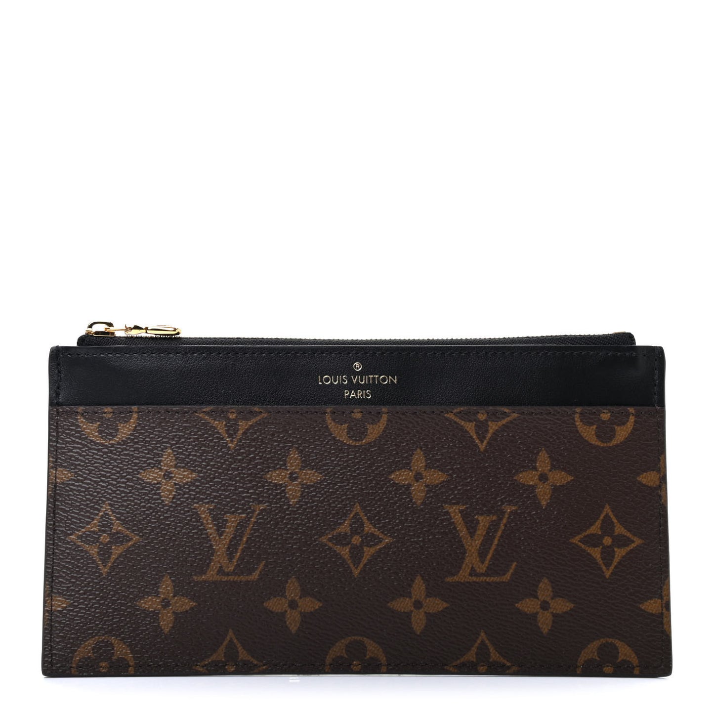 Monogram Slim Purse Black