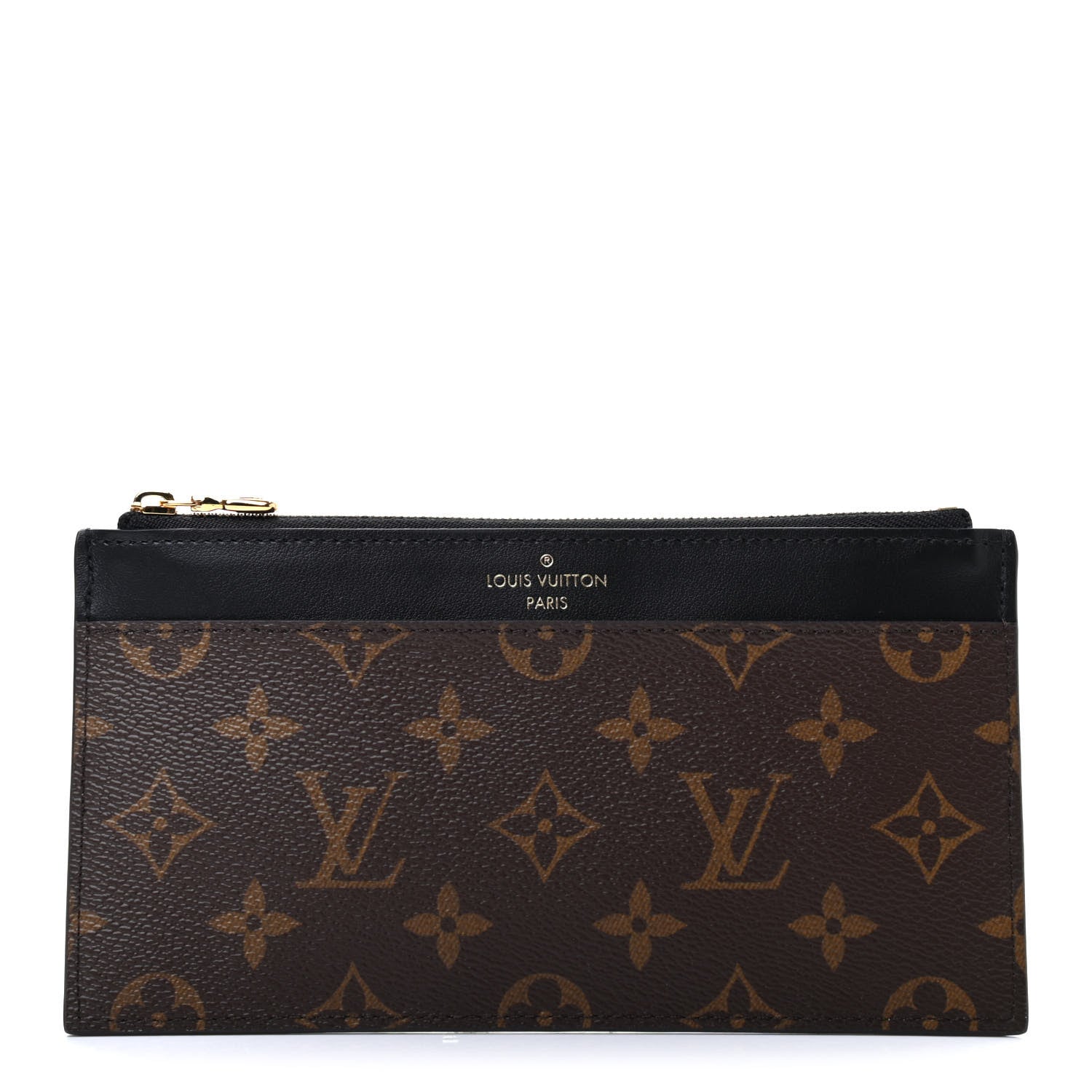 Louis Vuitton Monogram Slim Purse Black 1 of 6