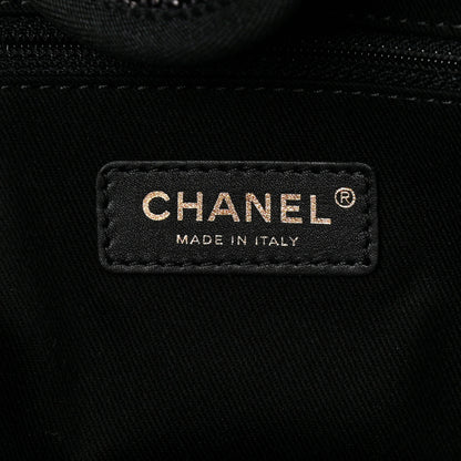 Chanel Woven Straw Raffia Large Deauville Tote Black 5 of 9