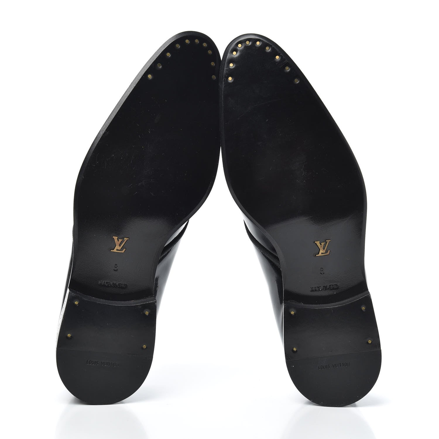 Louis Vuitton Patent Mens Lace Up Shoes 8 Black 7 of 7