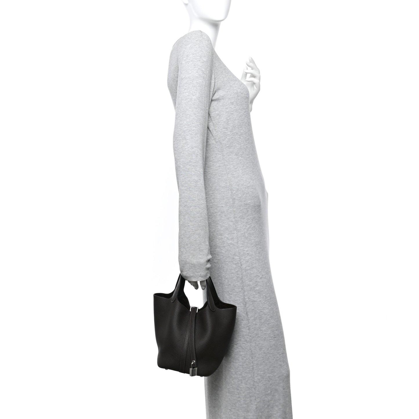 Taurillon Clemence Picotin Lock 18 PM Ebene