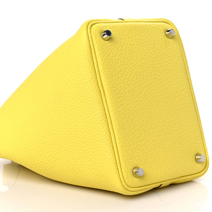 Hermes Taurillon Clemence Picotin Lock 18 PM Lime 7 of 9
