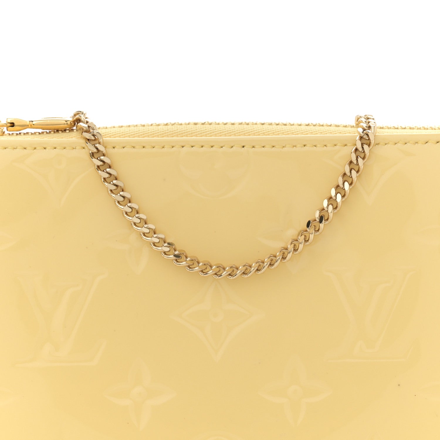 Louis Vuitton Metallic Vernis Valentine Mini Pochette Accessories Banana Fizz 7 of 10
