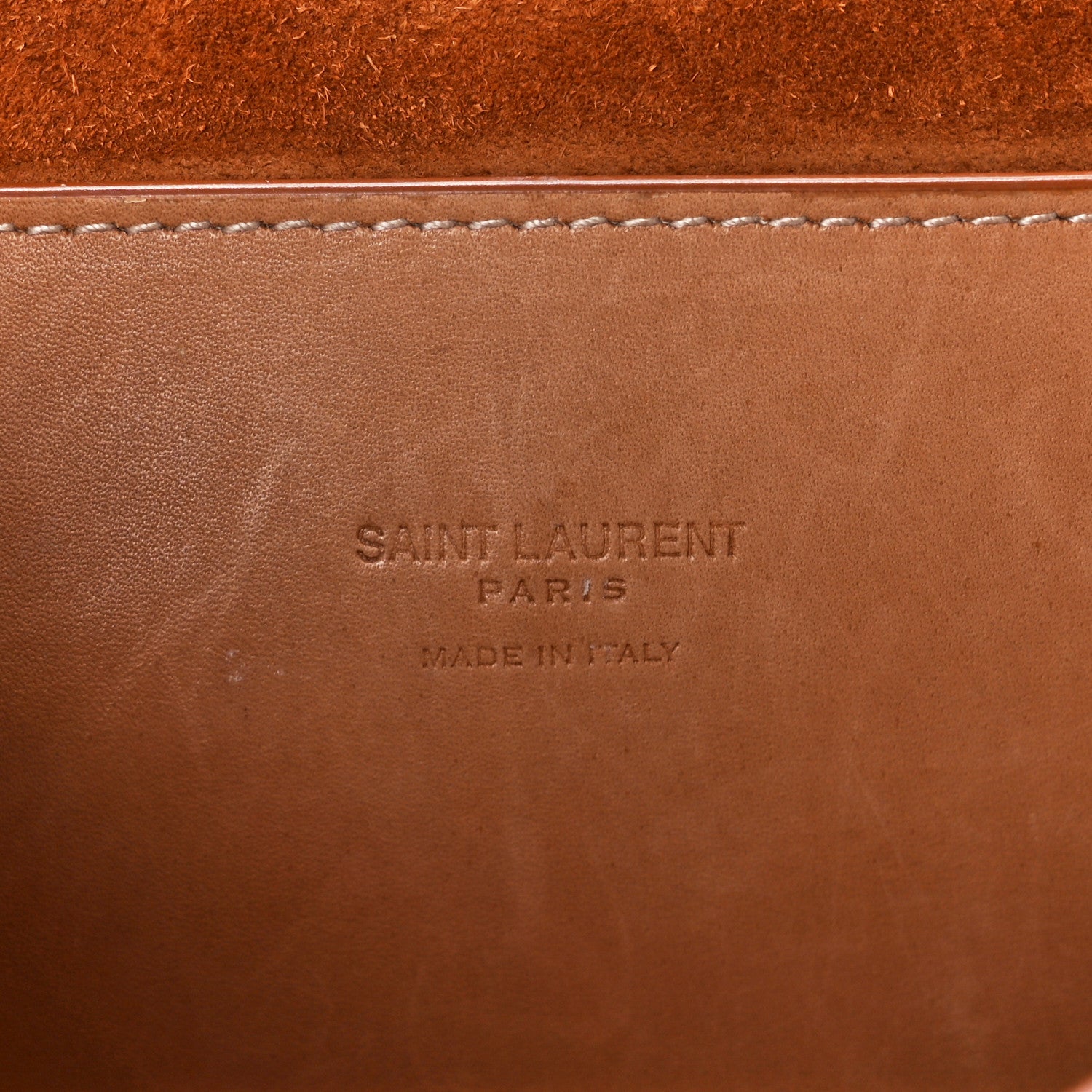Saint Laurent Smooth Vintage Calfskin Monogram Medium Kaia Satchel Gold 6 of 13