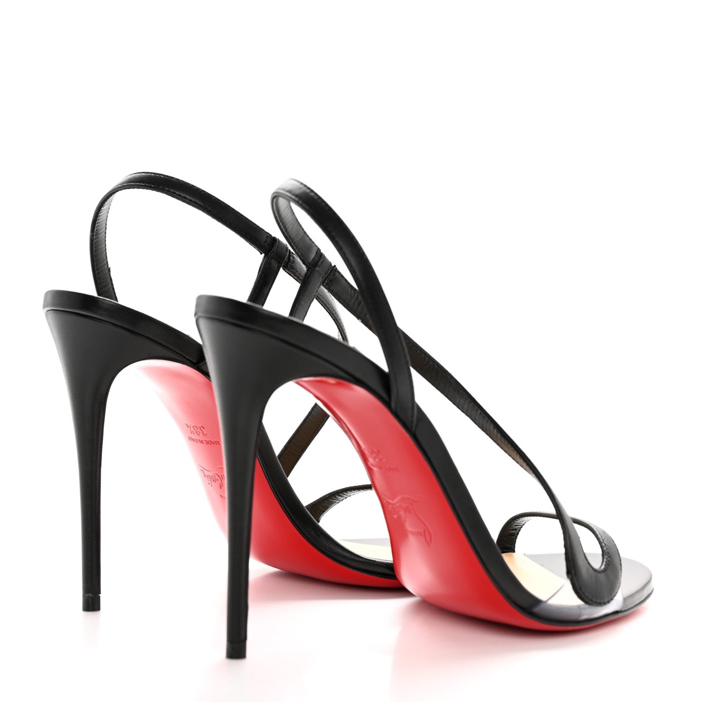 Nappa Rosalie 100 Sandals 38.5 Black