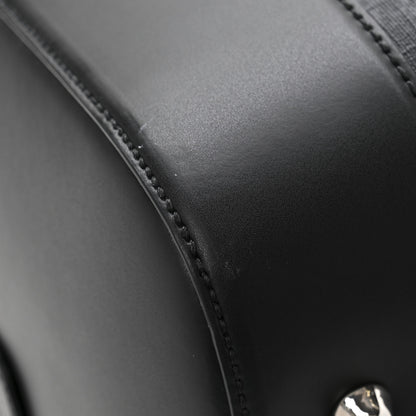 Gucci Soft GG Supreme Monogram Appia Calfskin Web Medium Carry On Duffle Bag Black Grey 12 of 14