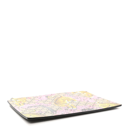 Gucci GG Supreme Monogram Bengal Zip Pouch Beige New Acero Crop Pink 4 of 8