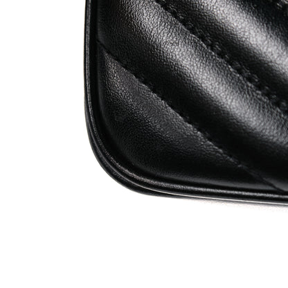 Saint Laurent Calfskin Matelasse Monogram Lou Camera Bag Black 11 of 11