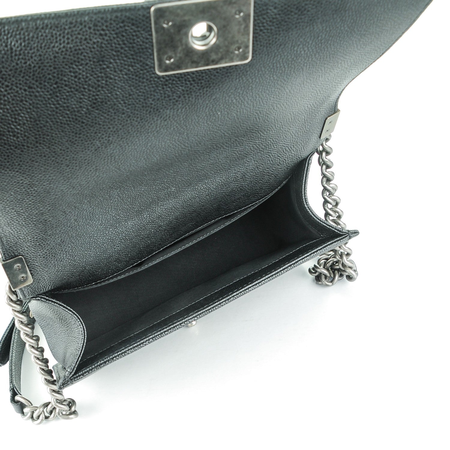 Chanel Caviar Quilted Medium Boy Flap Black 6 of 8