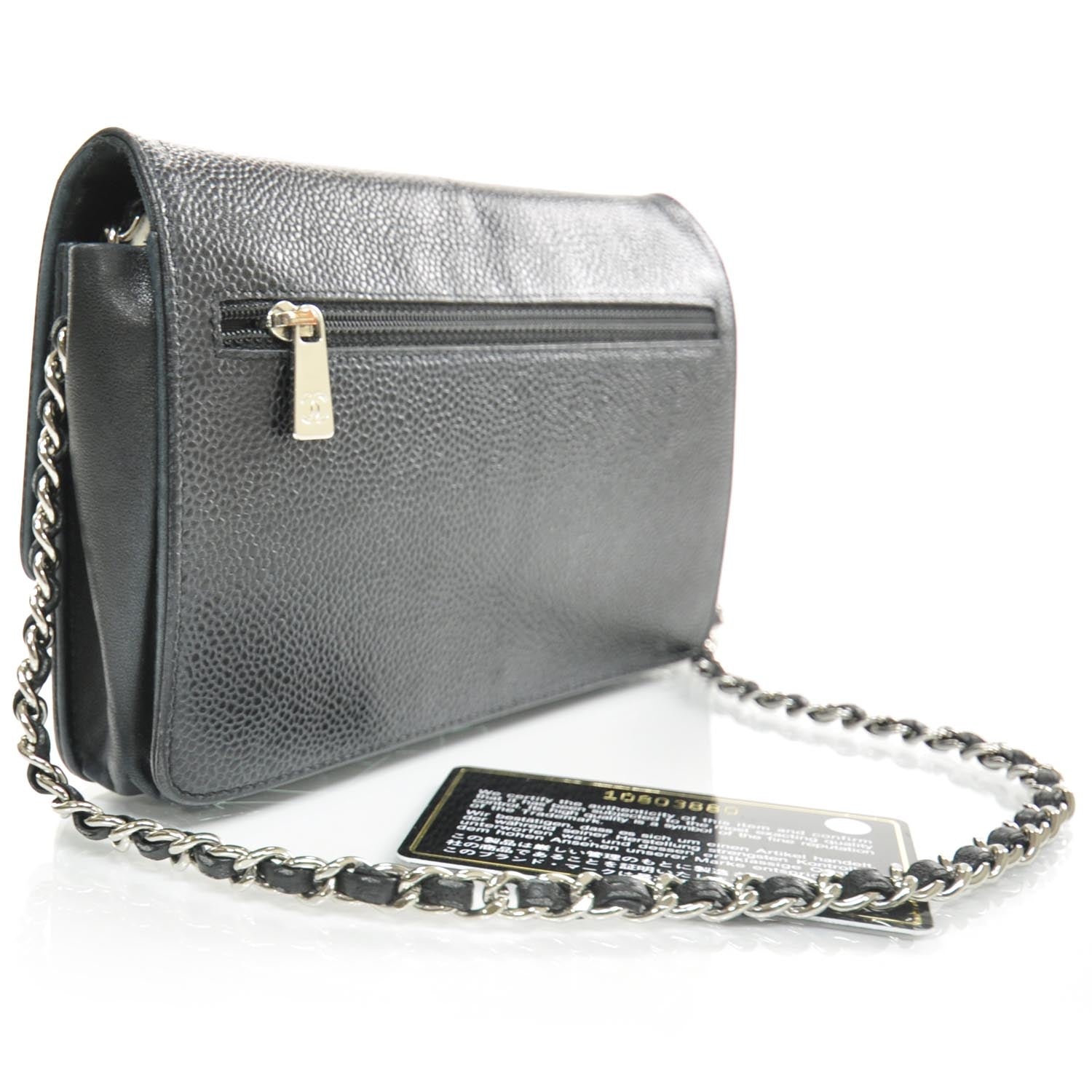 Chanel Caviar Wallet on Chain WOC Black 3 of 9