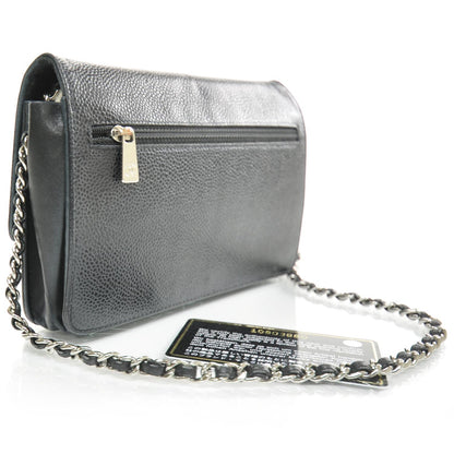 Chanel Caviar Wallet on Chain WOC Black 3 of 9