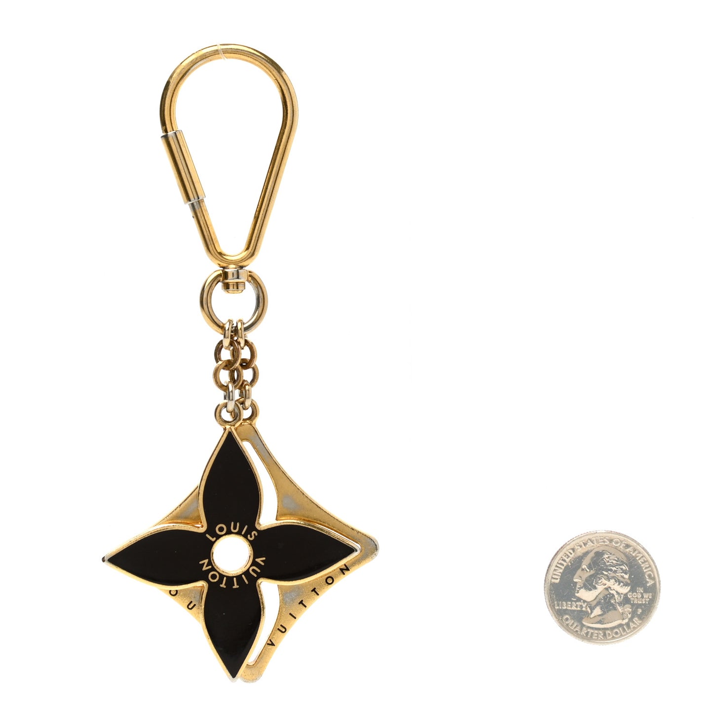 Metal Enamel Puzzle Key Holder Gold