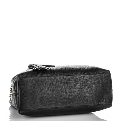 Gucci Pebbled Calfskin Medium Soho Chain Shoulder Bag Black 4 of 7