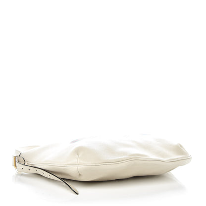 Gucci Grained Calfskin Logo Half Moon Hobo White 4 of 12