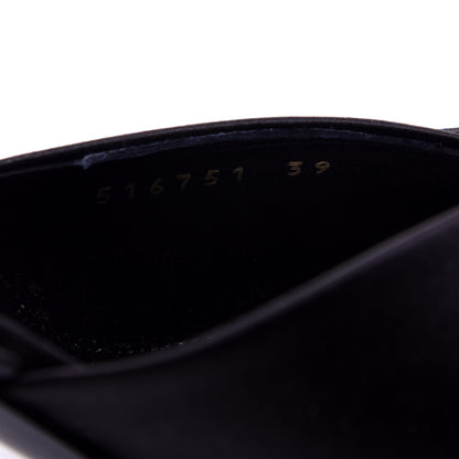 Balenciaga Satin Pointed Toe Knife Slingback Mules 39 Black 7 of 11