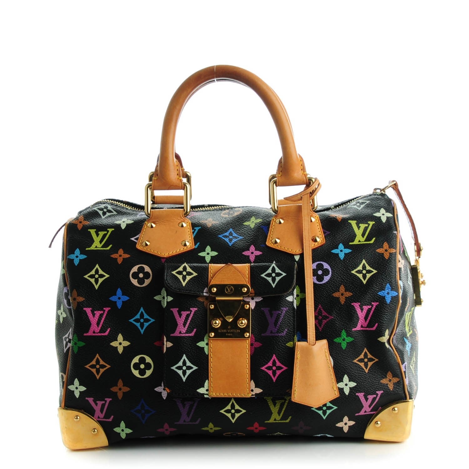Louis Vuitton Monogram Multicolor Speedy 30 Black 1 of 7