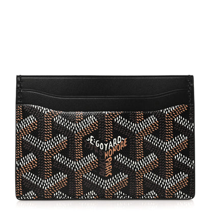 Goyard Goyardine Saint Sulpice Card Holder Black 1 of 7
