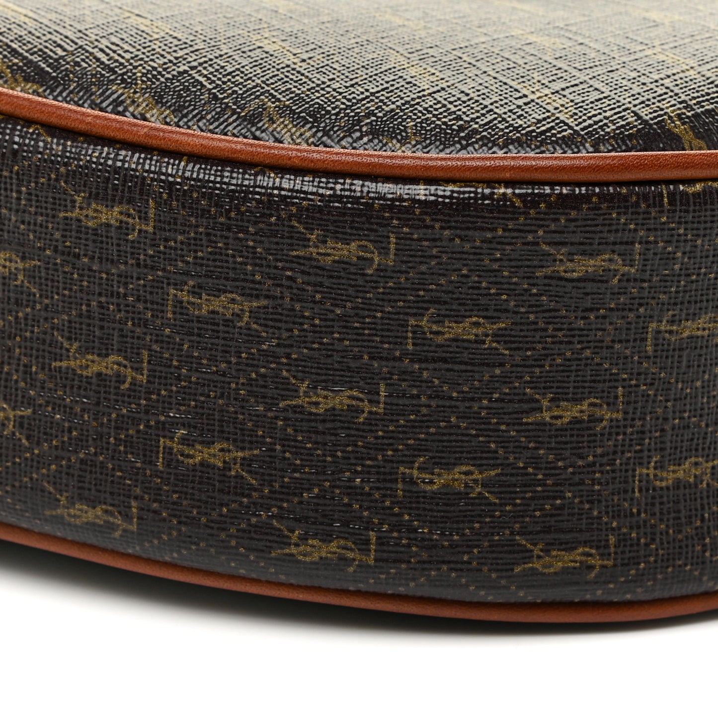 Canvas Smooth Calfskin Le Monogramme Coeur Crossbody Chestnut
