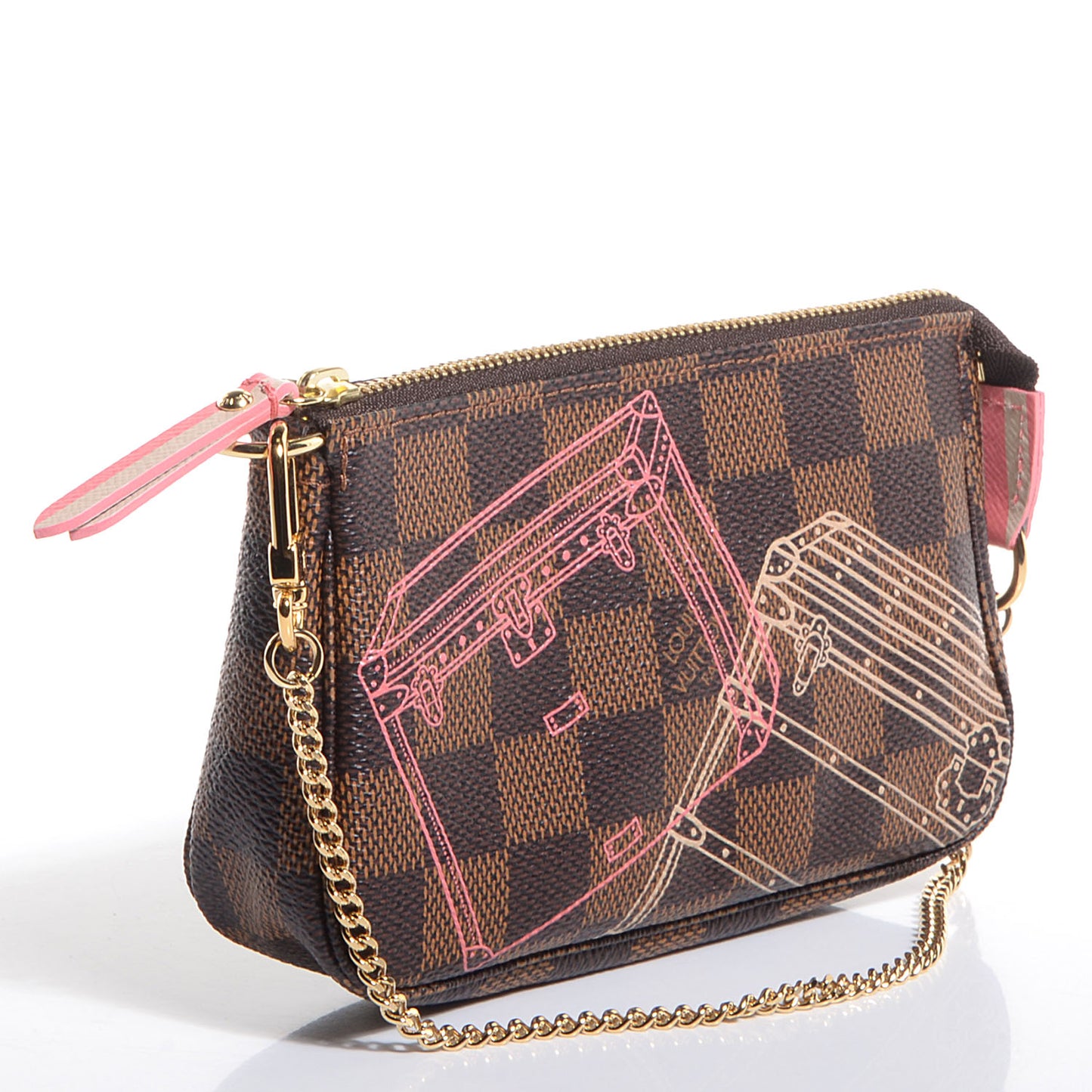 Damier Ebene 2014 Christmas Animation Mini Pochette Accessories